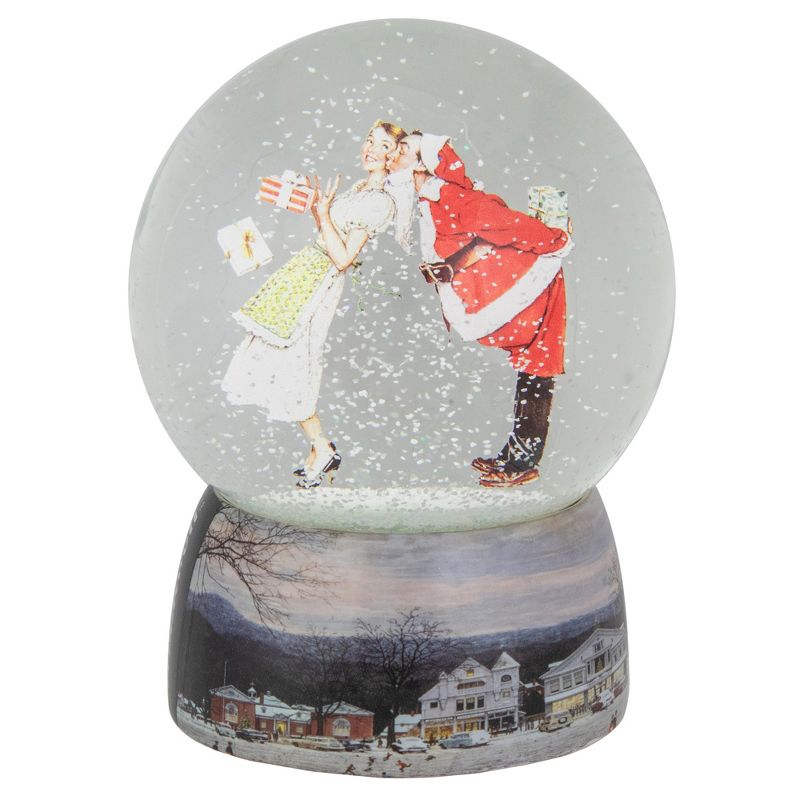 Northlight 6.5" Norman Rockwell 'Christmas Surprise' Snow Globe, 1 of 7