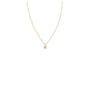Bow to the Bee Bee You Necklace – Tiny 6mm Bee Charm – 14k Solid Gold & Sterling Silver Chain – Adjustable – 1pc - 1 of 4