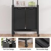 Garment Rack, Heavy Duty Clothes Rack for Hanging Clothes Capacity,Black or Brown - 4 of 4