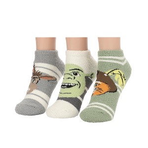 Shrek Boots, Shrek and Donkey Womens Ankle Socks 3 Pack - 1 of 4