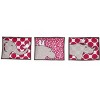 Bacati - Ikat Dots Leopard  Pink Grey Muslin Girls 10 pc Crib Set with wall hangings & Mobile - 2 of 4