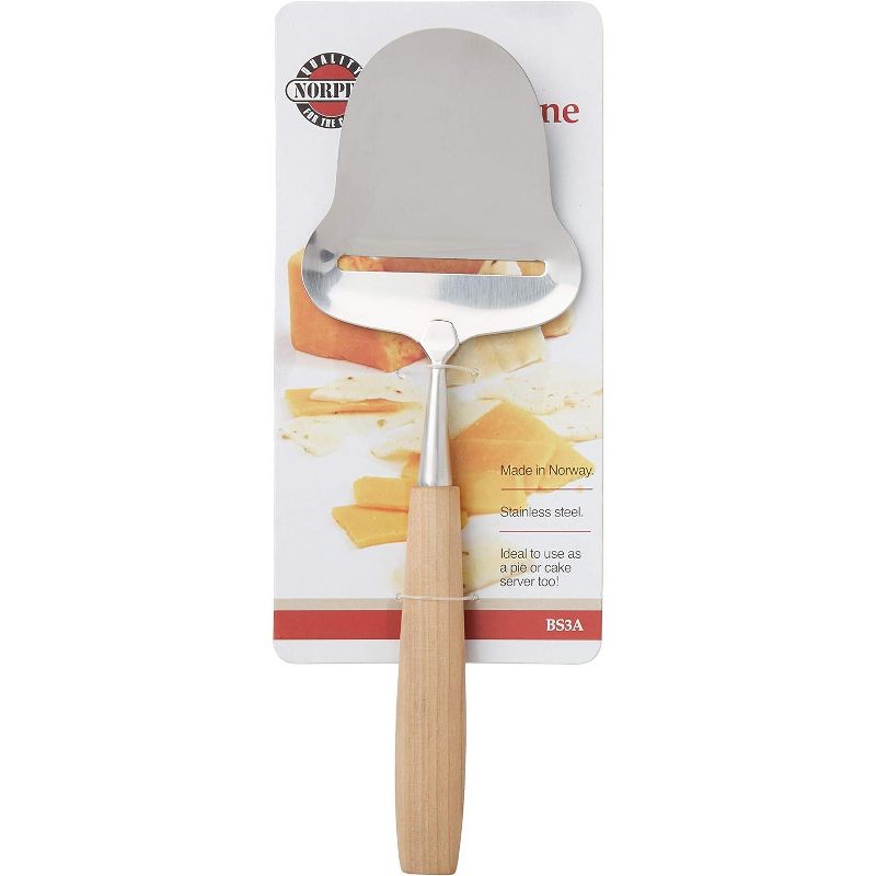 Norpro Stainless Steel Cheese Plane Slicer with Wooden Handle, 2 of 5