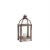 Home Lanterns Wood Frame, Metal Lid & Glass – Set of 2 by Melrose - 3 of 3