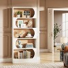 Hommoo 71" Wood 5-Tier Bookcase White - 2 of 4
