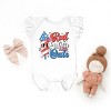 The Juniper Shop Red White and Cute Firework  Flutter Sleeve Bodysuit - 2 of 4