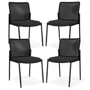 Tangkula Office Guest Chair Set of 2/4/6/8/10/12 with Breathable Mesh Back Padded Seat for Waiting Room - 1 of 4