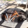 Sunnydaze Outdoor Heavy-Duty Reinforced Steel Round Fire Pit Spark Screen with Ring Handle - Black - image 4 of 4