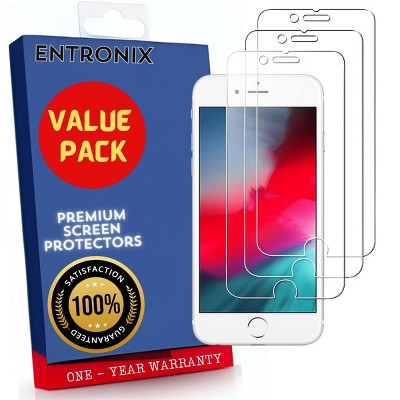 Entronix Clear Screen Protector Compatible with iPhone 8 Plus/7 Plus - 3-Piece Combo