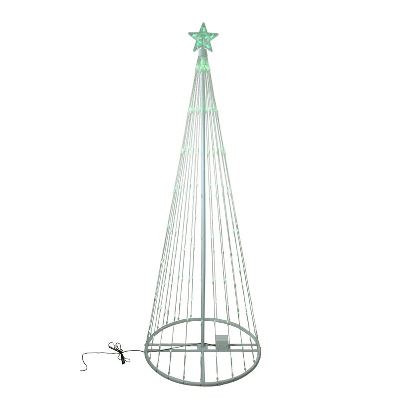 Northlight 6' LED Light Show Cone Christmas Tree Lighted Yard Art Decoration - Green, 1 of 6