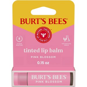 Burt's Bees Tinted Lip Balm - Pink Blossom - 0.15oz - 1 of 4