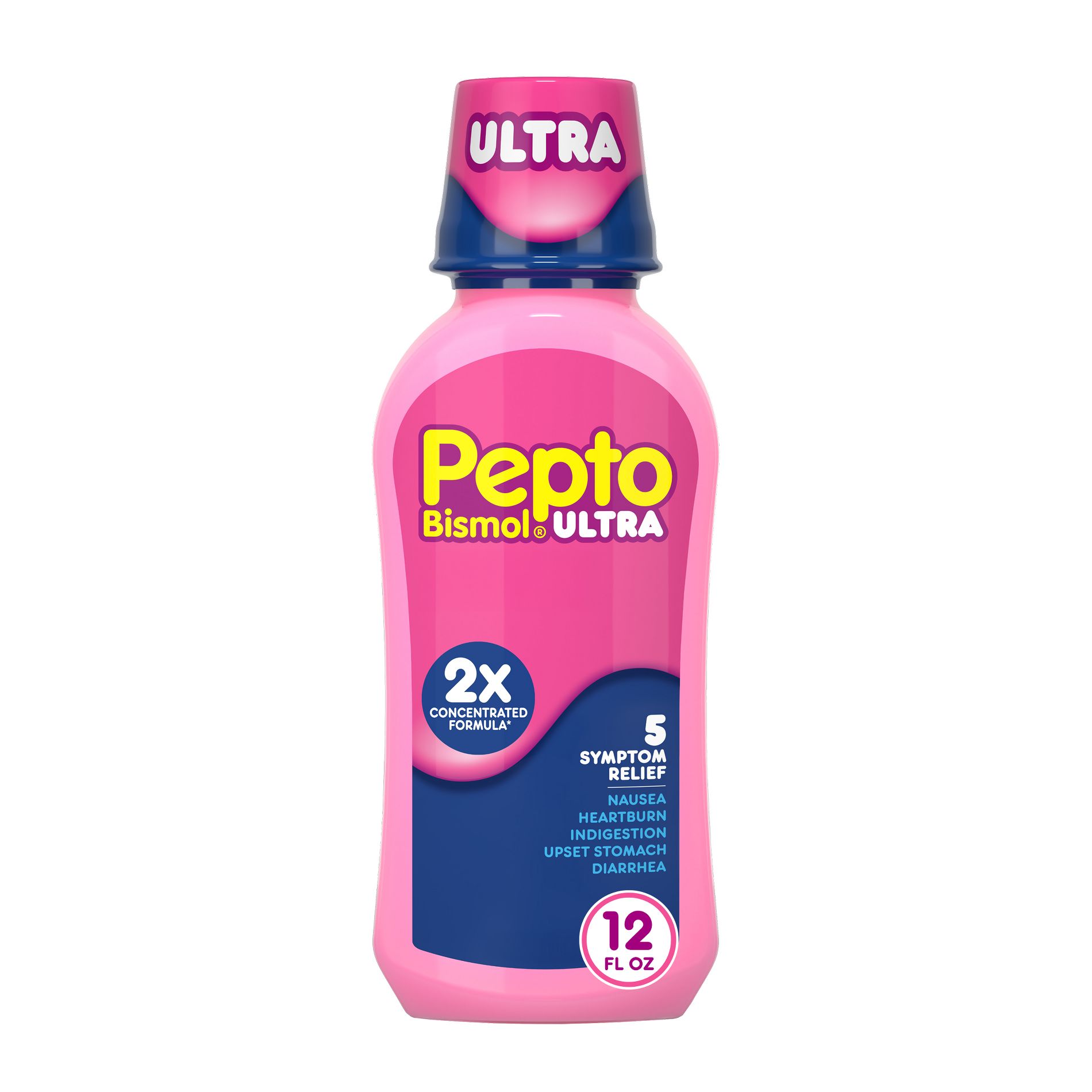Pepto-Bismol ULTRA Liquid, Upset Stomach Relief, Stomach Relief, Anti-Diarrheal - 12 fl oz