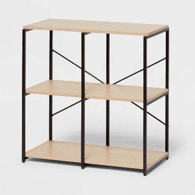 11" 4 Cube Storage Shelves - Brightroom™: Modular Storage Furniture, Anti-Tip, Paper Laminate, Powder-Coated Steel