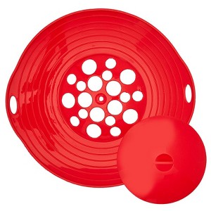 The Lakeside Collection Silicone Boil Over Spill Stopper & Splatter Screen – For 6”-10” Pots - 1 of 4