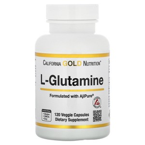 California Gold Nutrition L-Glutamine, AjiPure, 120 Veggie Capsules (500 mg per Capsule) - 1 of 3
