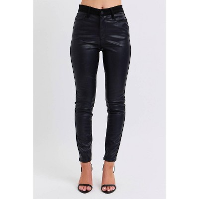Women's High Waist Faux Leather Skinny Jeans - Judy Blue