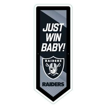 Evergreen Ultra-Thin Glazelight LED Wall Decor, Pennant, Las Vegas Raiders- 9 x 23 Inches Made In USA