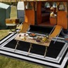 Washable Camping Rug for Patio Easy-Clean Stain-Resistant Plastic Carpet - 3 of 4