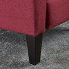 Fabric Tufted Pushback Recliner with Birch Wood Legs and Extra Plush Cushioning - 3 of 4