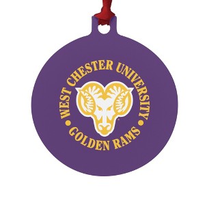 West Chester University Primary Logo Aluminum Holiday Christmas Tree Ornament - 1 of 4