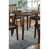 NicBex Round Dining Table Set for 2 Transitional Solid Wood Round Dining Table with 2 Chairs for Kitchen - 3 of 4