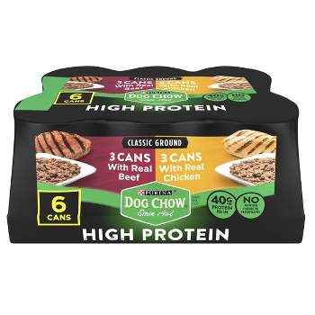 Dog Chow High Protein Classic Ground Chicken and Beef Variety Pack Wet Dog Food