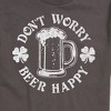 Men's - Instant Message - Don't Worry Beer Happy Short Sleeve Graphic T-Shirt - 2 of 4