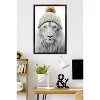 Trends International Sasha - Lion In Winter Framed Wall Poster Prints - 2 of 4