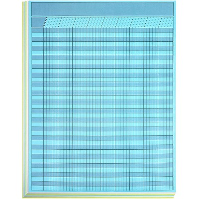 Bright Creations 16 Pack Vertical Reward Chart for Classroom, 4 Colors (17 x 22 in)