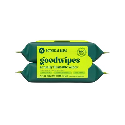 Goodwipes Flushable Personal Wipes - Botanical Bliss - 50ct/2pk