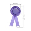 Unique Bargains Blank Rose Knot Award Ribbon for DIY Party Wedding Competition 18 Pcs - 2 of 4