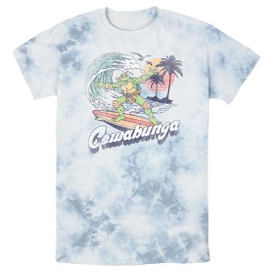 Men's Teenage Mutant Ninja Turtles Retro Cowabunga Michelangelo T-Shirt - 1 of 4