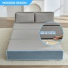 Mjkone Corduroy Fabric Queen Size Pull Out Sofa Bed, 2-in-1 Modern Pull Out Sleeper Sofa Couch - 2 of 4