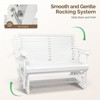 Karl Home | 48 in. Solid Wood Patio Glider Bench with Cup Holder - 4 of 4