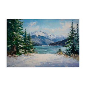 Stupell Industries Frozen Winter Lake Canvas Art - 1 of 4