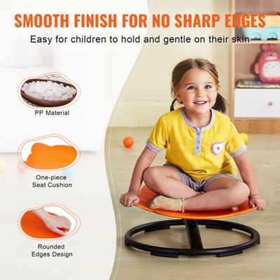 Vynxaria Elephant Kids Swivel Chair - 360° Spinning Sensory Toy for Autistic/ADHD Kids, Safe Padded, Build Coordination & Balance