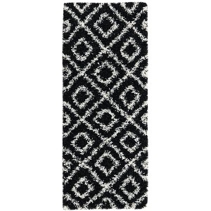 Unique Loom Trellis Shag Ruth Trellis Indoor Woven Area Rug - 1 of 4