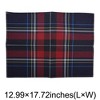 Unique Bargains Christmas Place Mats Square Plaid Linen 13"x17.7" 2 Pcs - 3 of 4