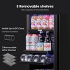 Yeego 15 Inch Wide80 (12 oz.) Cans Beverage Cooler, Soda Beer Drink Built-in Refrigerator - 4 of 4