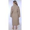 Roxoni Womens 100% Cotton Shawl Collar Robe Terry Cloth Bathrobe - 3 of 3