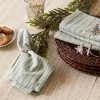 Design Imports  Sprig Dobby Stripe Napkin Set 6 Piece, Green, 20X20" - 4 of 4