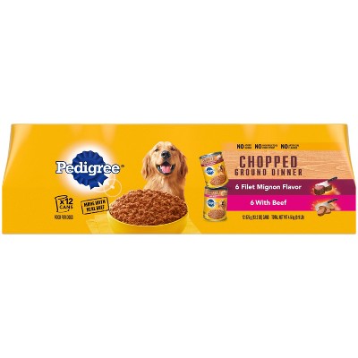 Pedigree Chopped Ground Dinner Variety Pack Wet Dog Food Target