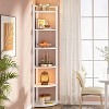 Hommoo 6-Tier Corner Shelf, Small Corner Bookshelf Storage Rack - 3 of 4