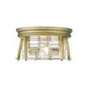 Cape Harbor 2-Light Flushmount Ceiling Light - Bronze Steel, Dimmable, Damp Rated, 12" - 4 of 4