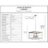 Urban Ambiance Luxury Modern Farmhouse Chandelier 12.75''H x 21.375''W,  Brushed Nickel Finish,  Ballina Collection, UHP3951 - 3 of 4