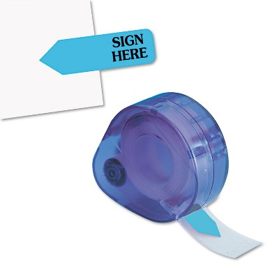 Redi-Tag Arrow Message Page Flags in Dispenser "Sign Here" Blue 120 Flags/Dispenser 81034