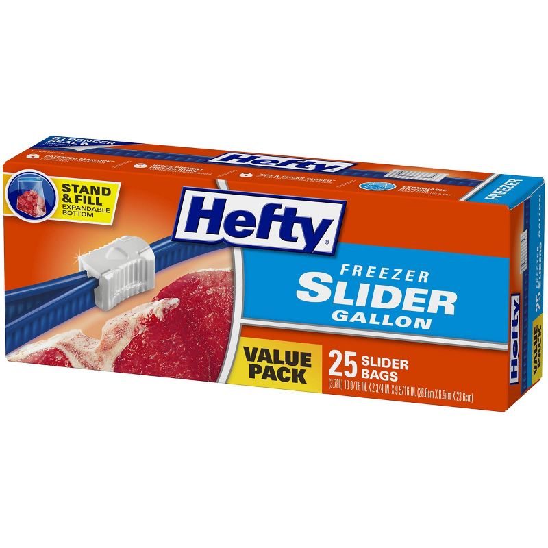 Hefty Gallon Freezer Storage Slider Bags - 25ct, 5 of 13