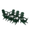 WestinTrends Dylan HDPE Outdoor Patio Adirondack Chair (Set of 8) - 3 of 4