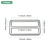 Unique Bargains Zinc Alloy Durable Multipurpose Tri Glide Metal Buckles for Bags 6 Pcs - 3 of 4
