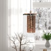 17" Park Ave Cylinder 1-Light Glass Pendant - River of Goods - 3 of 4