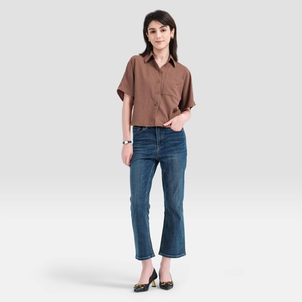 Camisa Corta con Corte Evasé para Mujer - A New Day™ 3